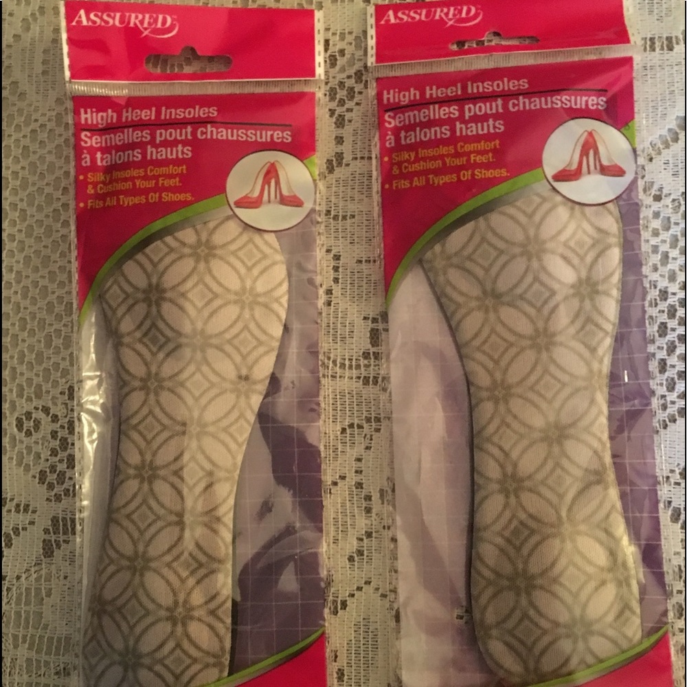 2 Pairs Women’s High Heel Insoles NIB